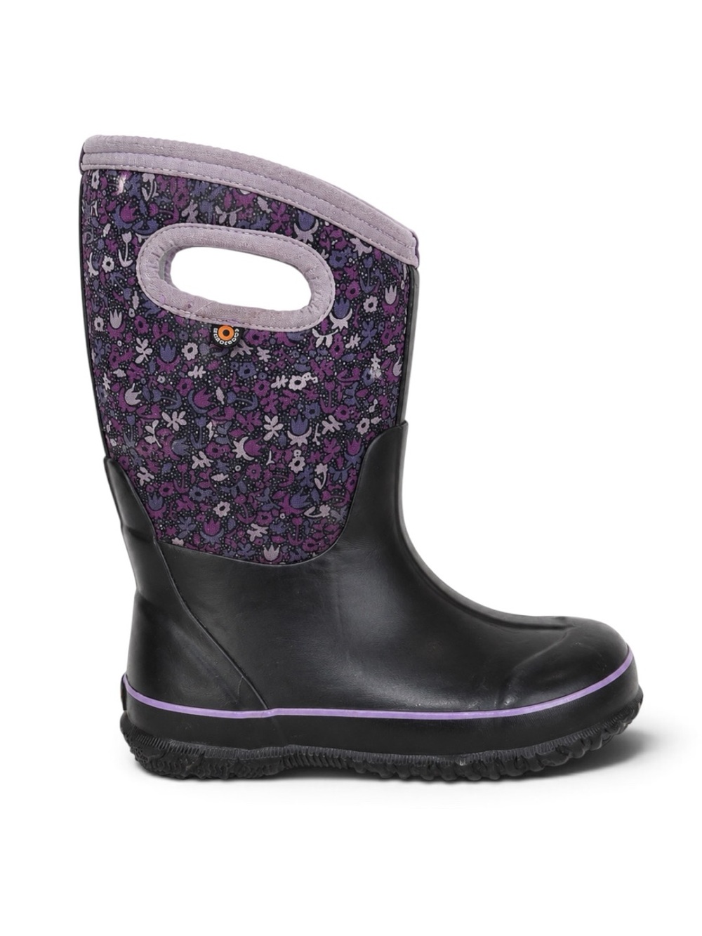 BOGS Kids Classic Freck Insulated Waterproof Winter Snow Boots Black Purple 3